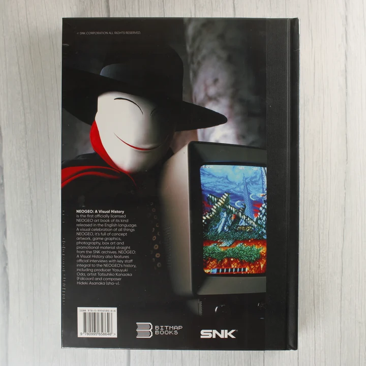 NeoGeo: A Visual History könyv hátlap A NeoGeo: A Visual History könyv hátlapja leírással és vonalkóddal