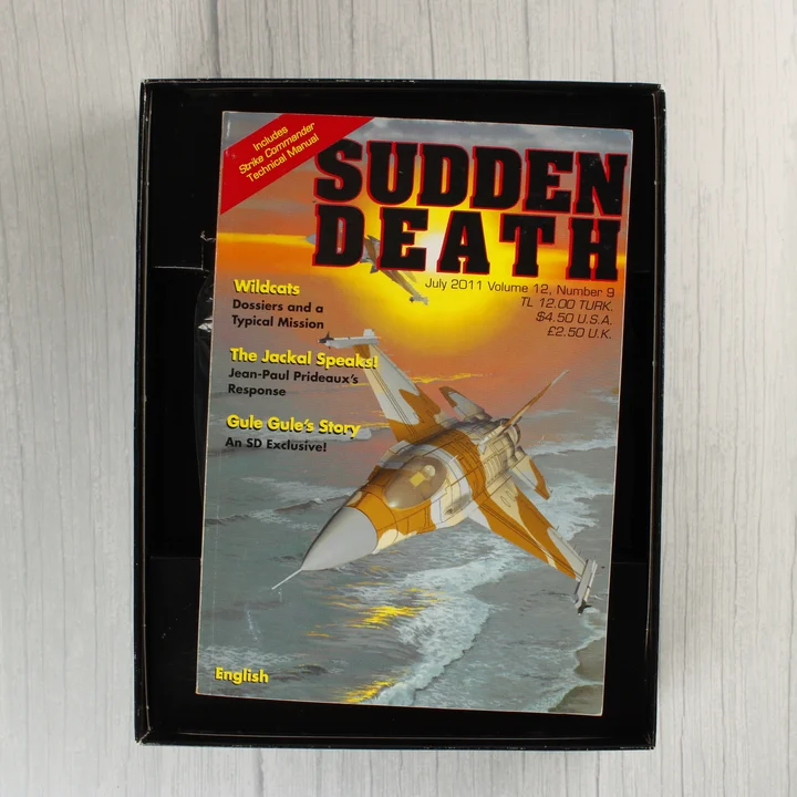 Strike Commander Sudden Death kézikönyv a dobozban