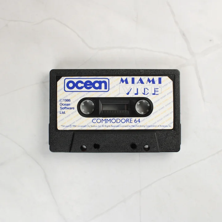 Miami Vice Commodore 64 adathordozó kazetta