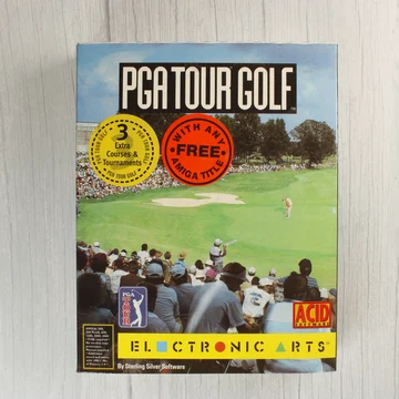 PGA Tour Golf Amiga játék dobozának előlapja