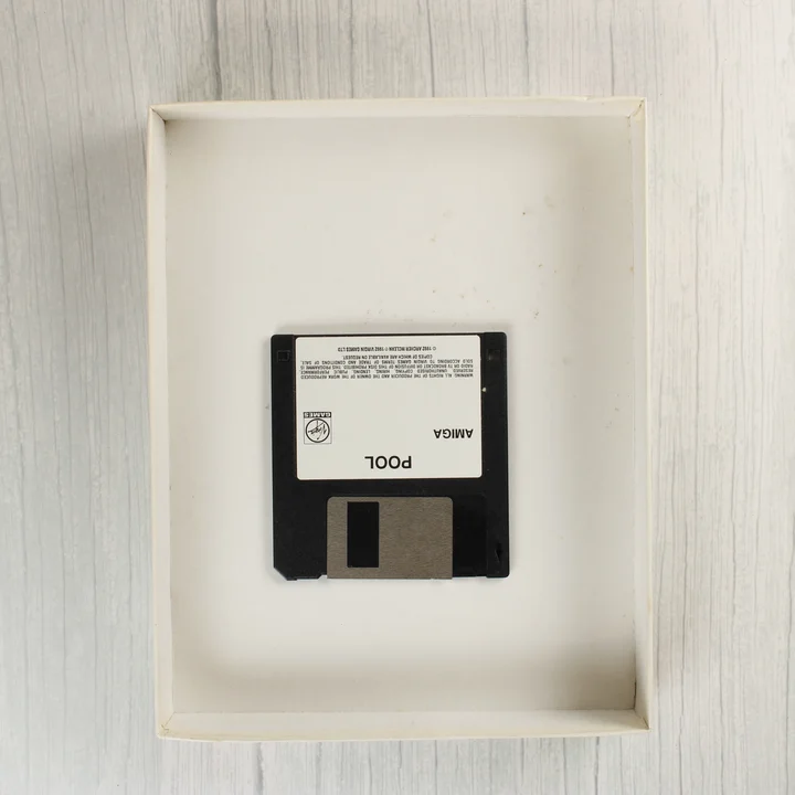 Archer Maclean's Pool floppy lemez a dobozban