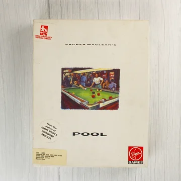 Archer Maclean's Pool Amiga játék dobozának eleje