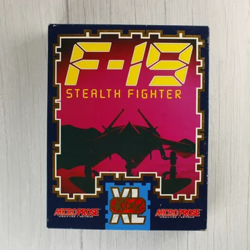 Az F-19 Stealth Fighter videójáték dobozának eleje