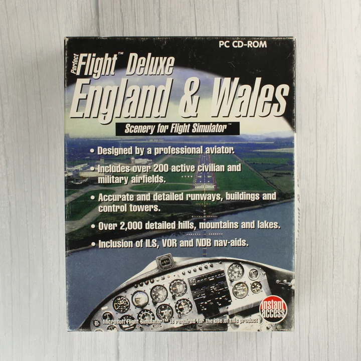 Perfect Flight Deluxe England & Wales PC játék dobozának előlapja