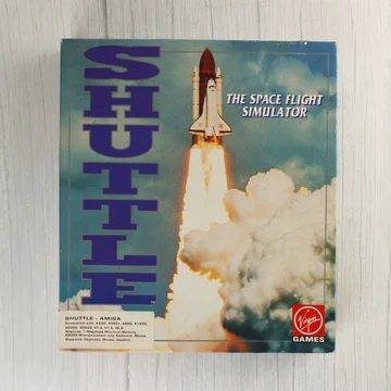 Shuttle: The Space Flight Simulator Amiga játék dobozának eleje