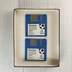 Két kék Amiga floppy lemez a Sensible Soccer játékhoz
