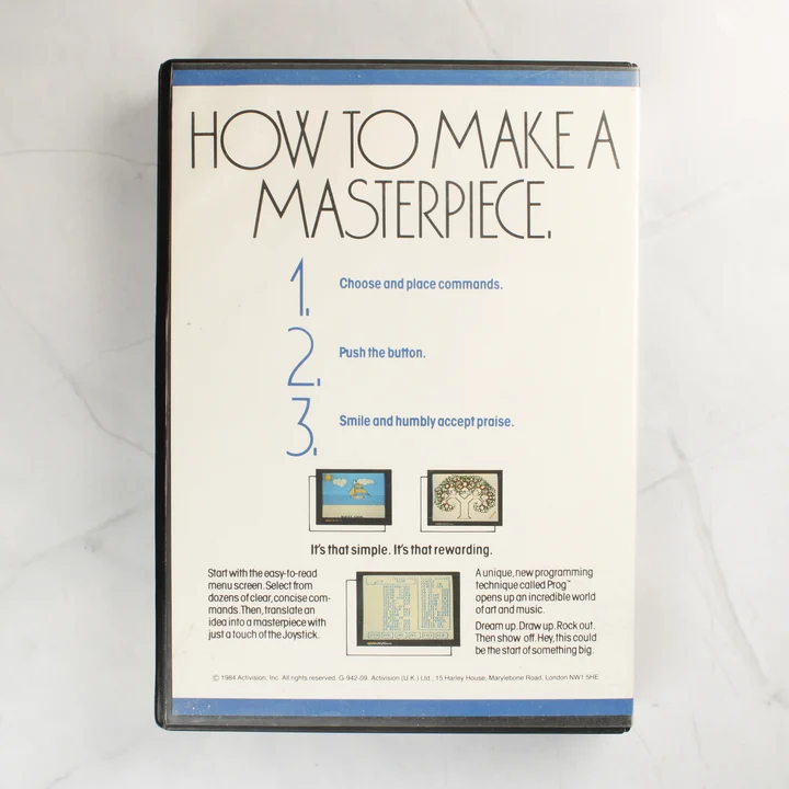 The Designer's Pencil C64 hátlap The Designer's Pencil Commodore 64 játék hátlapi borítója