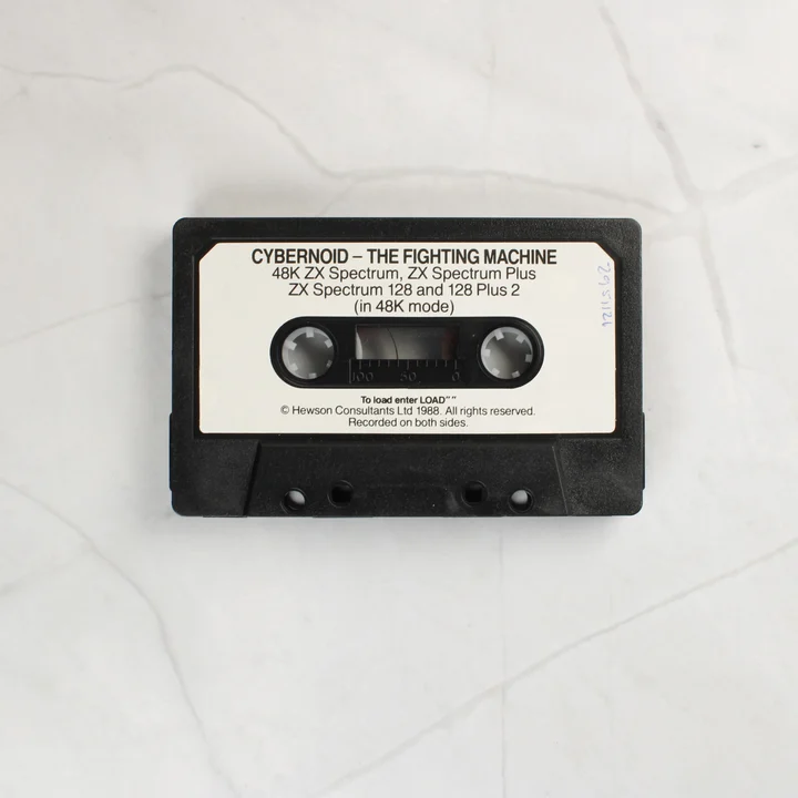 Cybernoid: The Fighting Machine eredeti fekete kazetta fehér címkével