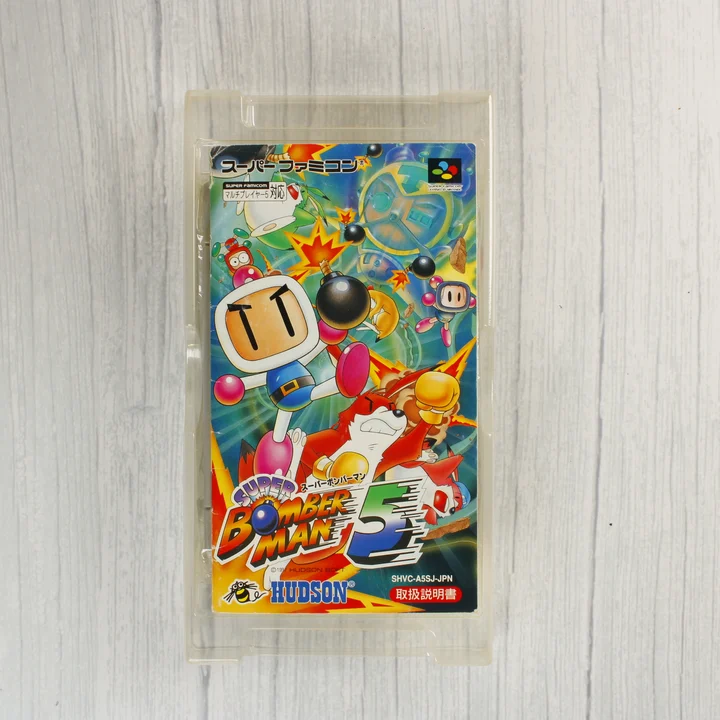 Super Bomber Man 5 használati útmutató és belső tálca