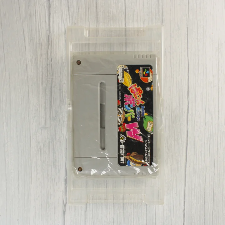 Panic Bomber W Super Famicom cartridge műanyag tasakban