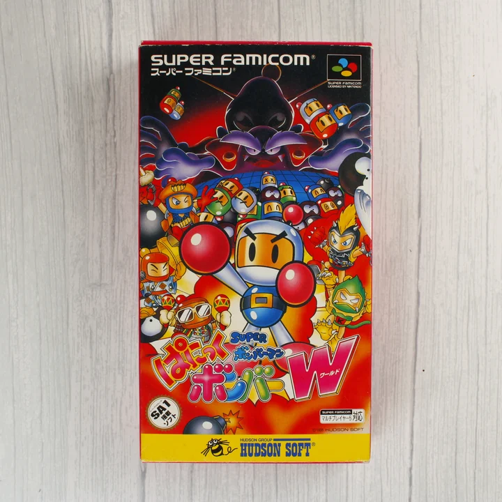Panic Bomber W Super Famicom játék dobozának előlapja