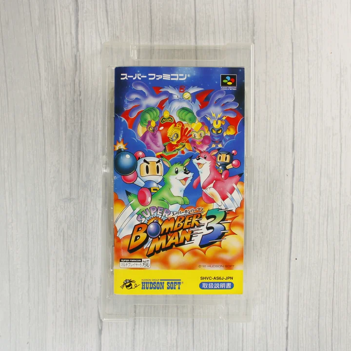 Super Bomber Man 3 használati útmutató és belső tálca