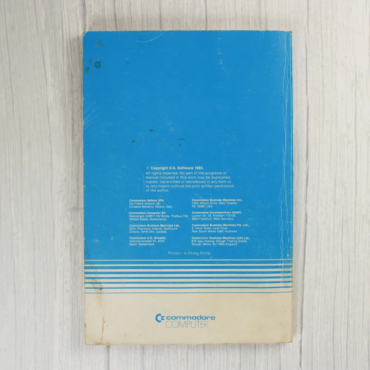 Simons' Basic kézikönyv hátlap Simons' Basic kézikönyv hátoldala