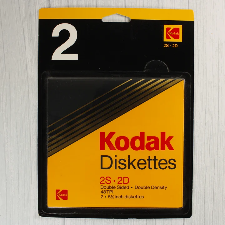 Kodak 5,25 colos floppy lemez csomagolás elölnézete