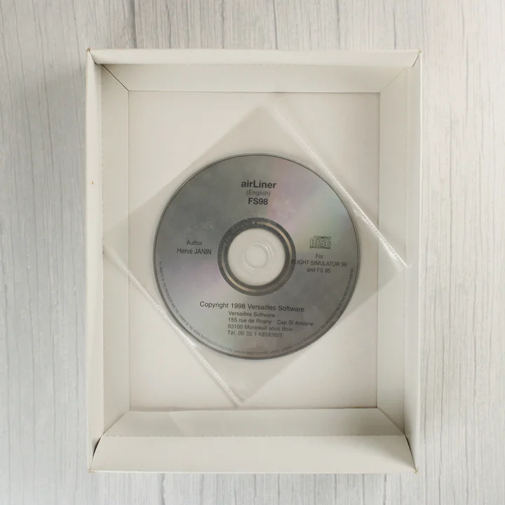 Airliner 98 szoftver CD-ROM a belső csomagolásban