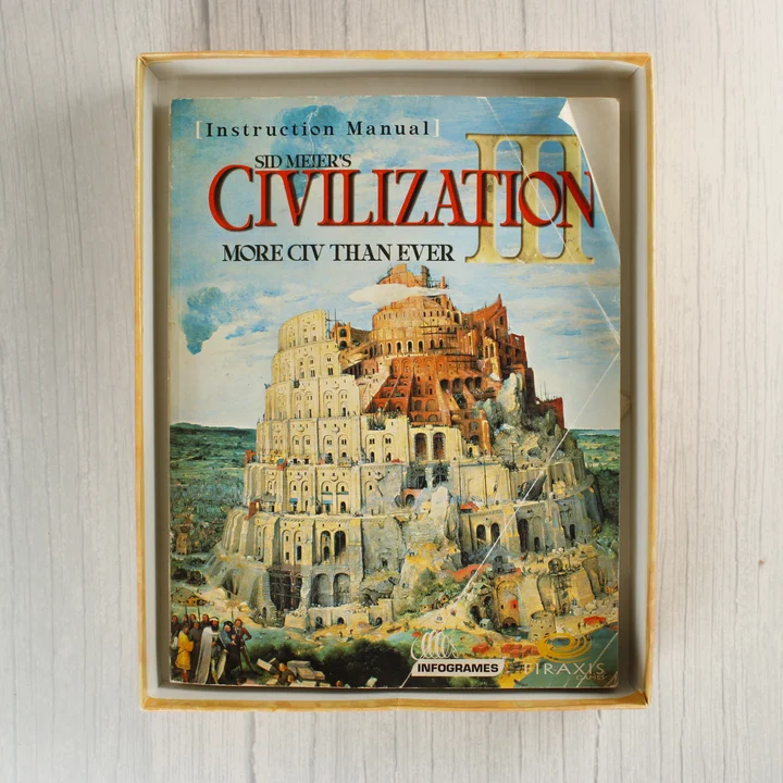 Civilization III használati útmutató a dobozban