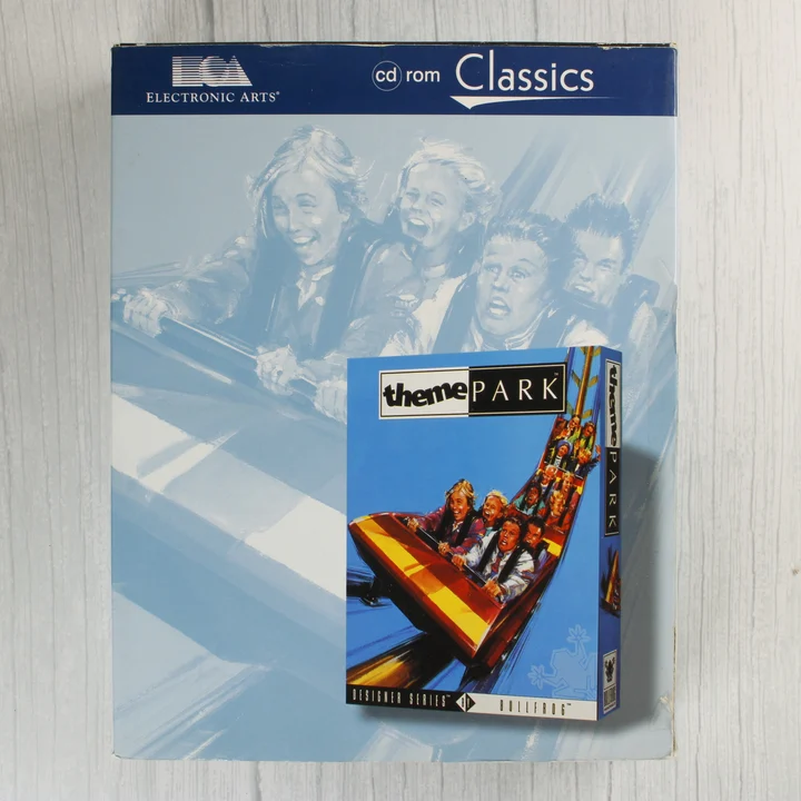 Theme Park PC játék dobozának előlapja