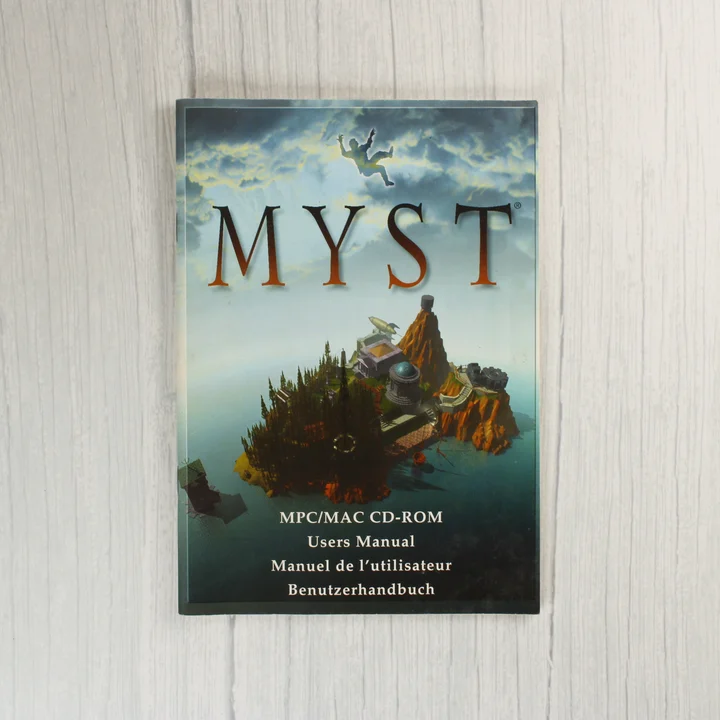 Myst kézikönyv A Myst videójáték többnyelvű felhasználói kézikönyve.