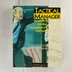 Tactical Manager Amiga játék dobozának előlapja egy edző fotójával.