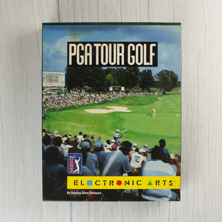 PGA Tour Golf Amiga játék dobozának előlapja