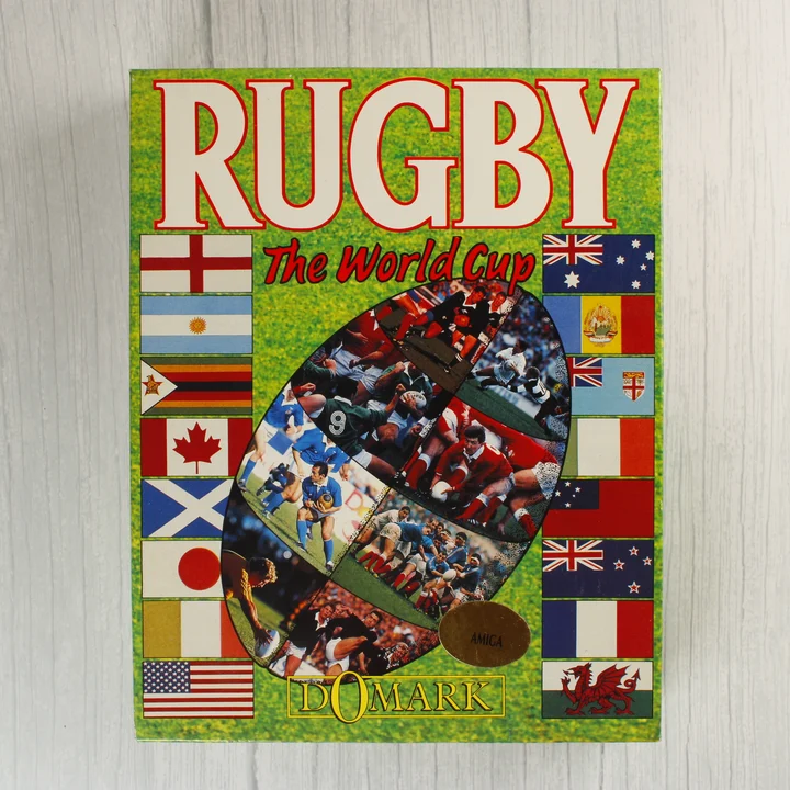 Rugby: The World Cup Amiga játék dobozának eleje