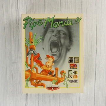 Pipe Mania Commodore 64 játék dobozának előlapja