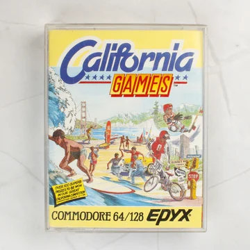 California Games Commodore 64 videójáték kazetta előlapja