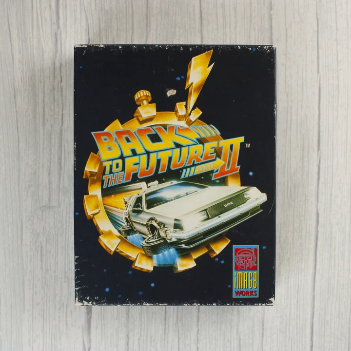 Back to the Future Part II Amiga doboz Back to the Future Part II Amiga játék dobozának eleje