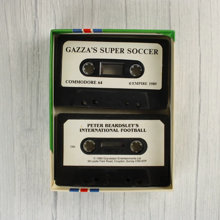 Commodore 64 játék kazetták Két Commodore 64 játék kazetta a dobozban
