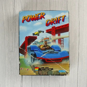 Power Drift Commodore 64 videójáték dobozának előlapja