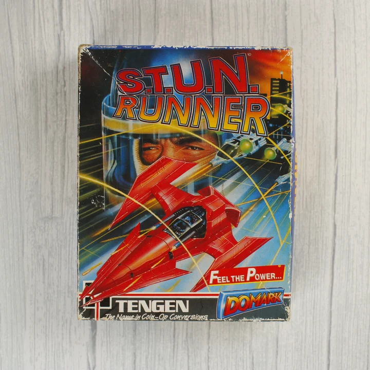 S.T.U.N. Runner videójáték dobozának előlapja