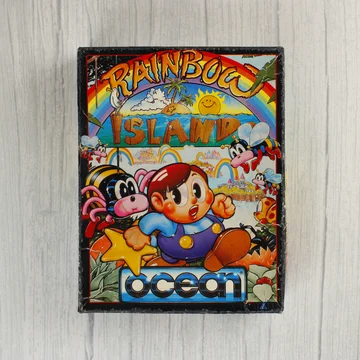 Rainbow Islands Commodore 64 játék dobozának előlapja