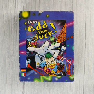 Edd the Duck videójáték dobozának előlapja színes grafikával