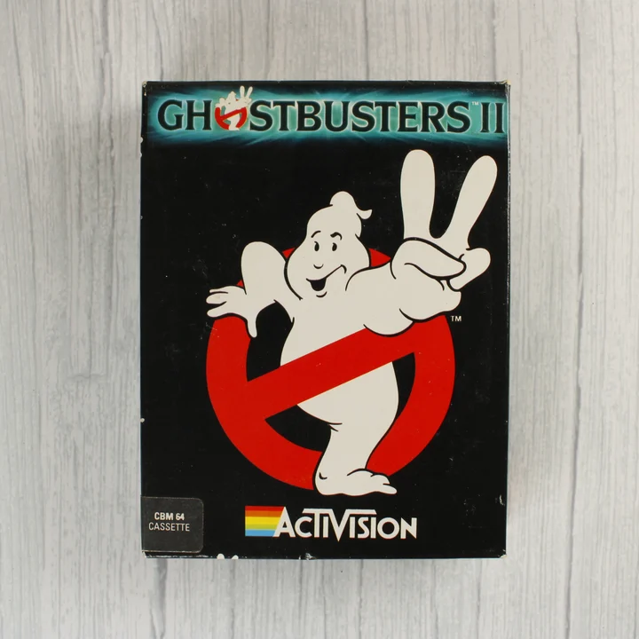 Ghostbusters II Commodore 64 játék dobozának előlapja