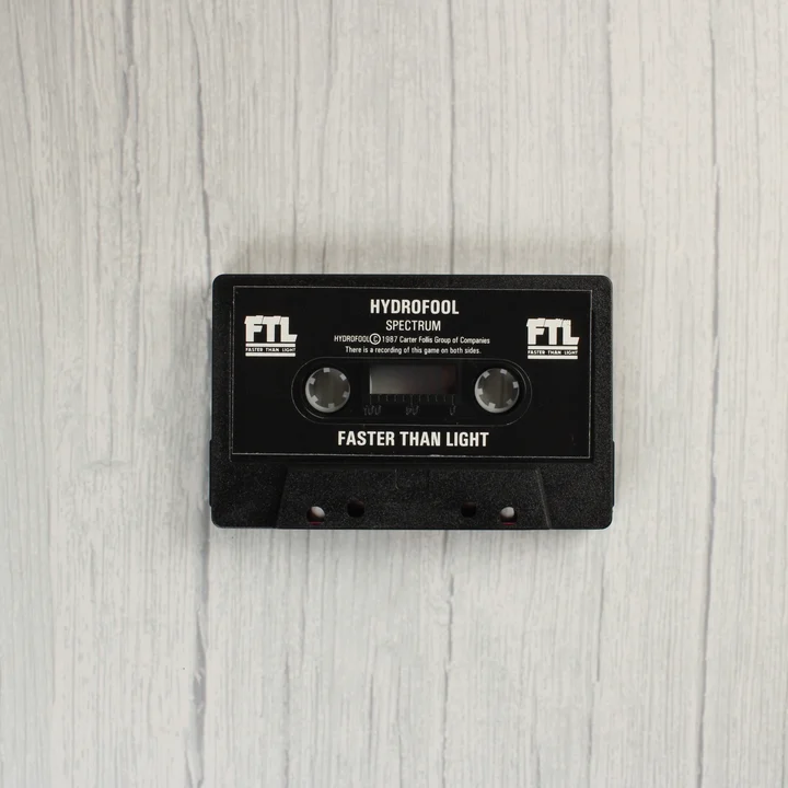 A Hydrofool játék fekete kazettája