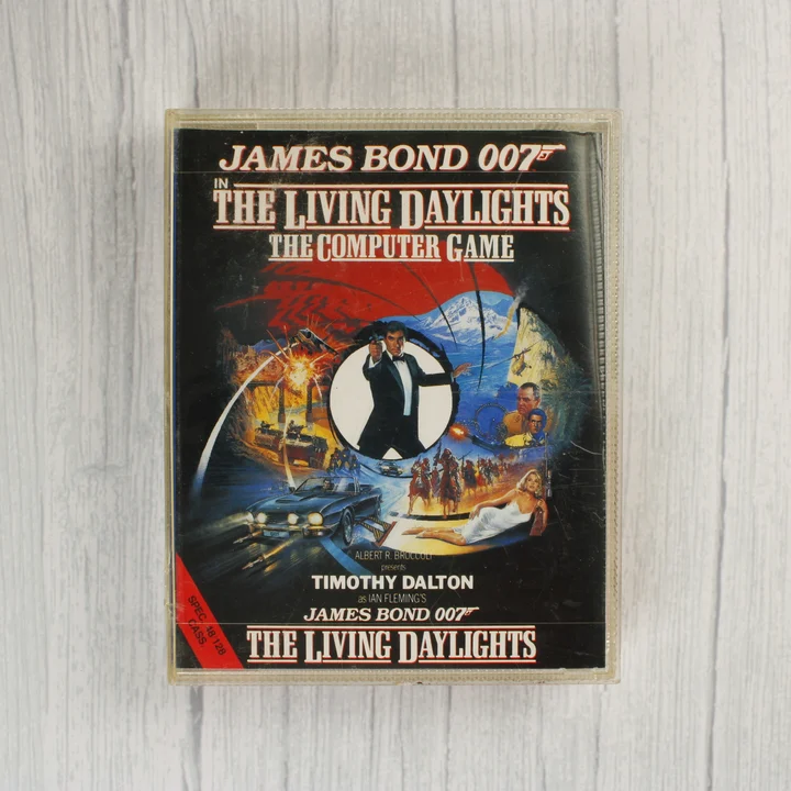 James Bond 007: The Living Daylights borító James Bond 007: The Living Daylights videójáték tokja elölről