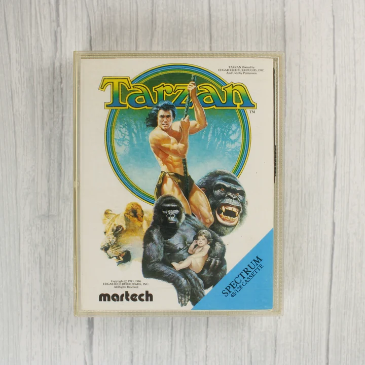 Tarzan ZX Spectrum videójáték kazetta tokban