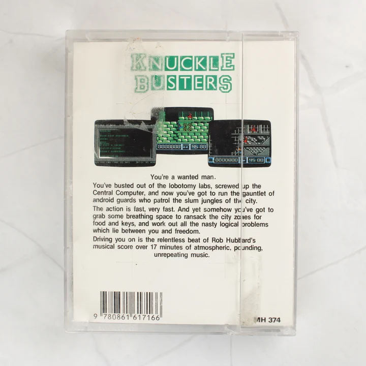 Knuckle Busters videójáték tok hátoldala