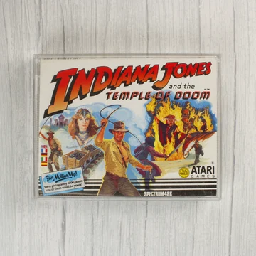 Indiana Jones and the Temple of Doom ZX Spectrum játék elölnézete a tokban