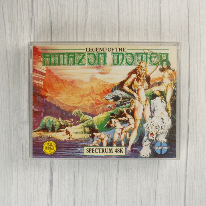 Legend of the Amazon Women ZX Spectrum borító Legend of the Amazon Women ZX Spectrum játék borítója műanyag tokban