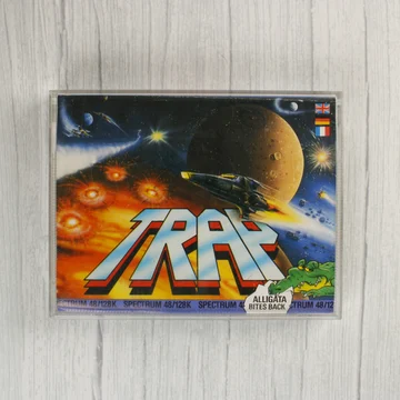 Trap videójáték borítója ZX Spectrumra