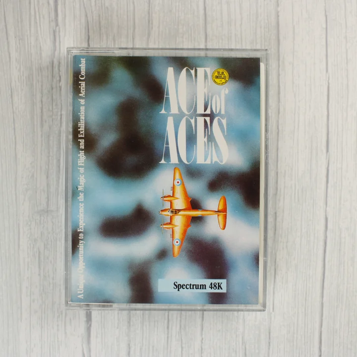 Ace of Aces ZX Spectrum játék kazetta tokban elölnézetből