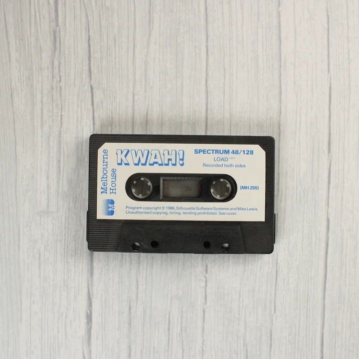 KWAH! Sinclair Spectrum fekete kazetta