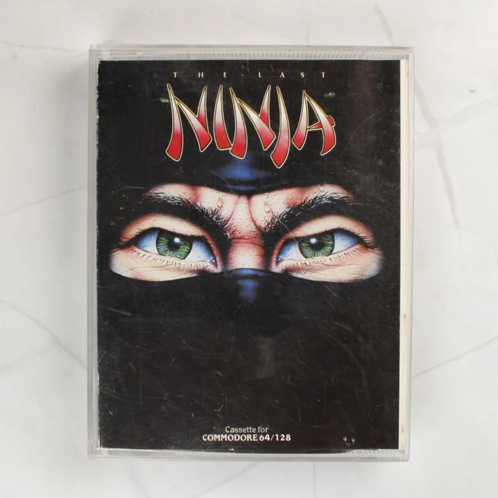 The Last Ninja C64 előlap The Last Ninja Commodore 64 játék előlapi borítója műanyag tokban