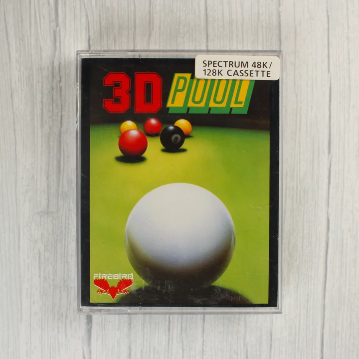 3D Pool ZX Spectrum játék kazetta tokban elölnézetből