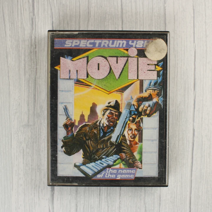 Movie videójáték kazetta tokja ZX Spectrum platformra