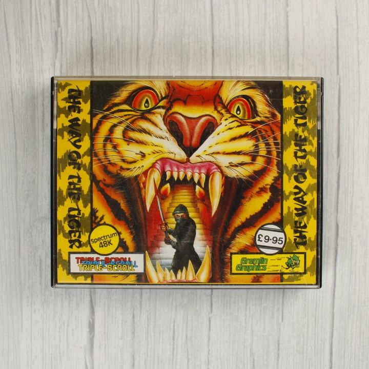 The Way of the Tiger ZX Spectrum borító The Way of the Tiger ZX Spectrum videójáték tokja elölről