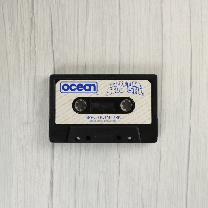 Where Time Stood Still ZX Spectrum fekete kazetta