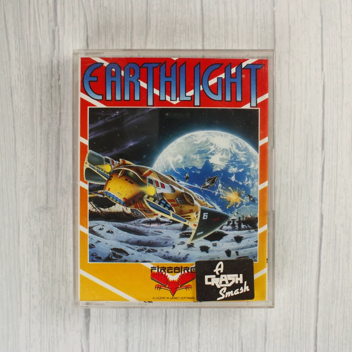 Earthlight ZX Spectrum borítókép Earthlight videójáték borítója műanyag tokban