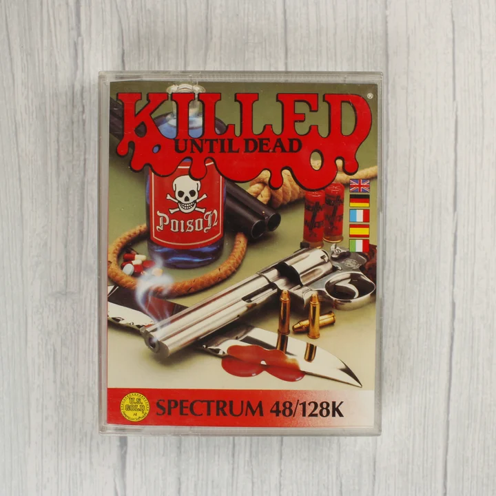 Killed Until Dead ZX Spectrum előlap Killed Until Dead ZX Spectrum játék kazetta tokja elölről